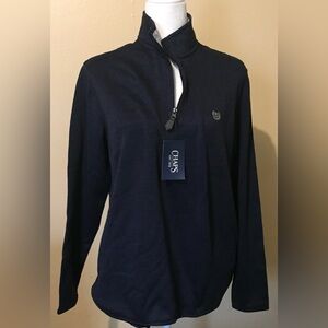 Men’s Chaps Navy Quarter-Zip Pullover